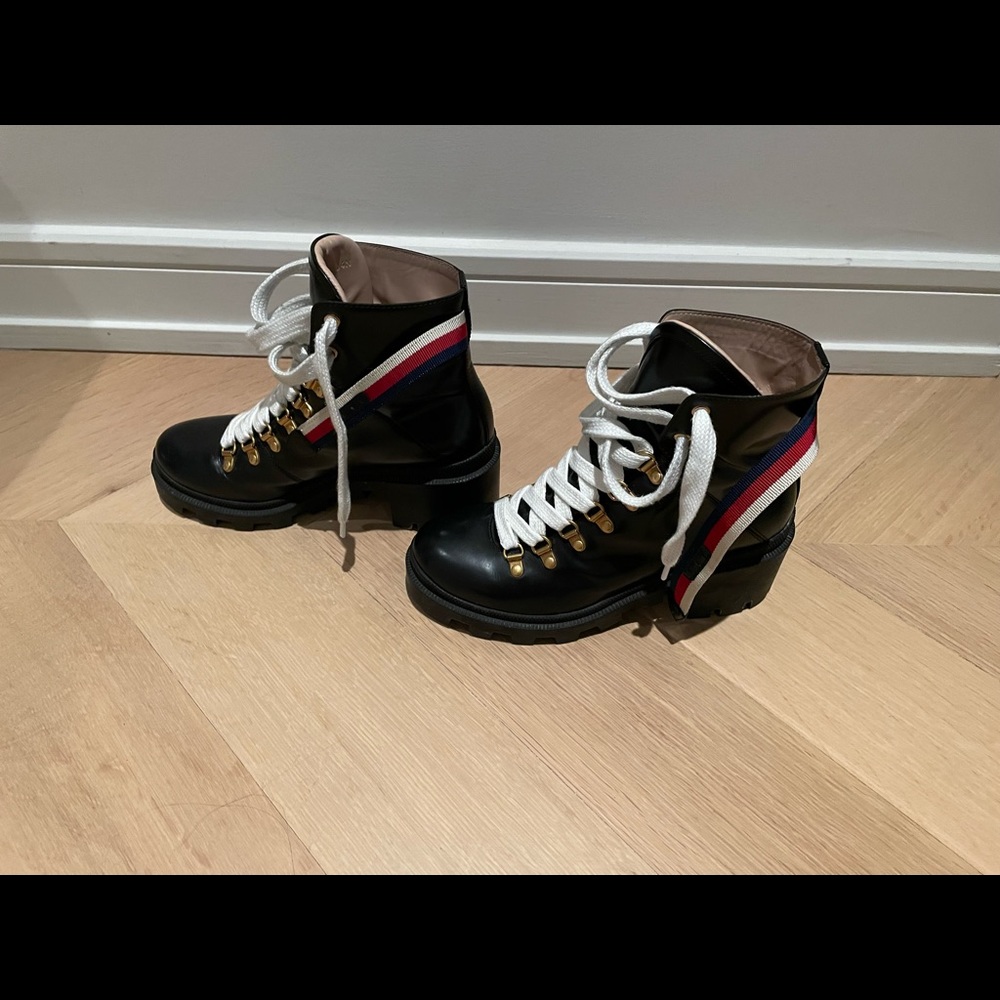 Gucci Trip Lug Sole Combat Boot size 38 - Picture 5 of 5